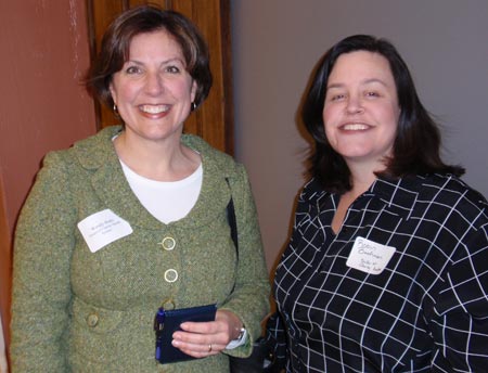 Wendy Hoke and Robin Bachman from the Sisters of Charity Health System