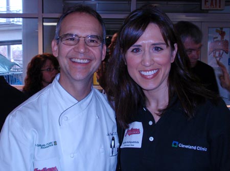 Cleveland Clinic Executive Chef Jim Perko and Cleveland Clinic Wellness Manager Kristin Kirkpatrick