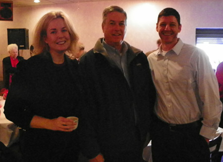 PD party photographer Kathy Murphy Colan, JCU Entrepreneur Association Director Mark Hauserman and PR20/20 President Paul Roetzer