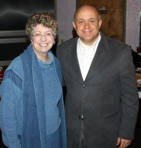 Darcy Downie, Director, Northeast Ohio Chapter of Prevent Blindness Ohio and Kevin Goodman, Director of Business Development of BlueBridge Networks