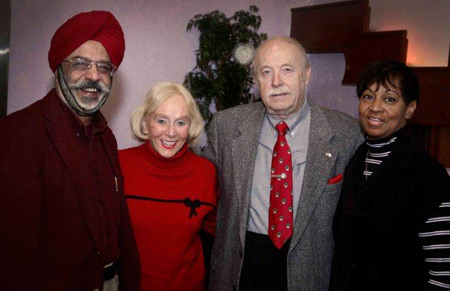 Paramjit Singh, Barbara Hawkins, August Pust and Pam Taylor
