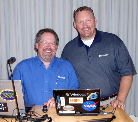 Bill Steele and Matt Hester from Microsoft