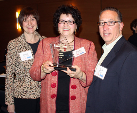 Award winner Anita Campbell with BizSugar team members Ivana Taylor and Joel Libava