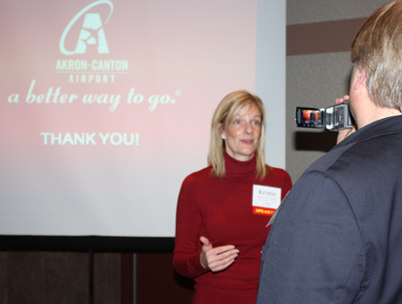 Kristie Van Auken, Marketing Director of the Akron Canton Regional Airport
