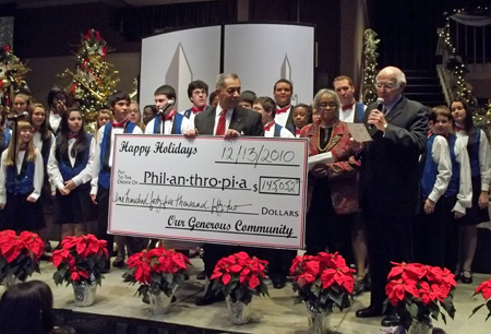 Harlan Diamond announced a record Philanthropia donation of $145,052