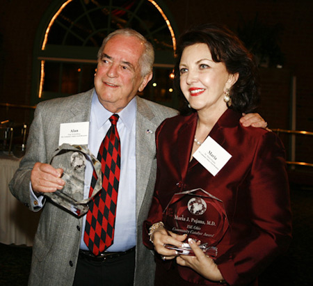 Alan Schonberg and Dr. Maria Pujana