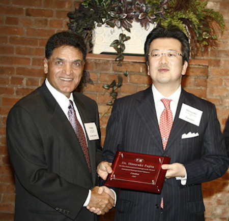 Monte Ahuja and Dr. Hiroyuki Fujita