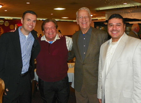 Curtis Danburg,  Cleveland Indians Senior Director of Communications, veteran TV Weatherman and Voice Over pro Brad Sussman, TV personality Fred Griffith and Jaime Lebron, Senior Executive, Medicare Sales at Kaiser Foundation Health Plan of Ohio 