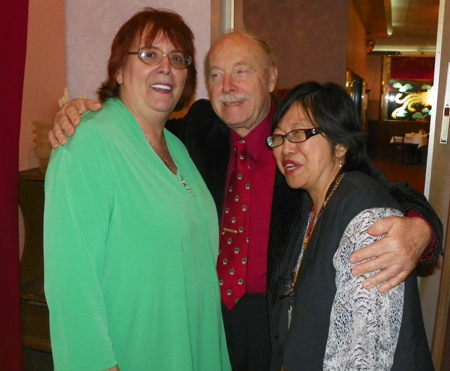 Debbie Hanson, VP at ClevelandWomen.Com, ClevelandSeniors.Com and ClevelandPeople.Com with Ellis Island Medal of Honor and Cleveland International Hall of Fame recipients Dr. August Pust and Margaret Wong.