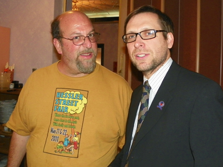 Marc Canter, CEO of Broadband Mechanics with Cleveland City Council Ward 14's Brian Cummins