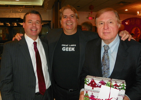 John Mooney, Senior Vice President at UBS with Dan Hanson and Dr. Vik Stankus from the Cleveland Lithuanian community