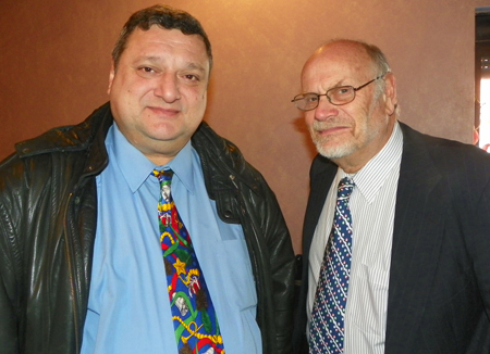 Pierre Bejjani, Executive Director at Profile News and President of Northern Ohio Lebanese American Association with Harry Weller, WIN-Cleveland Vice President