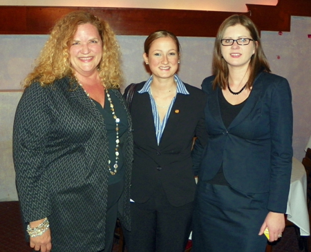 Ohio Lottery Commission, and former TV anchor, Sandy Lesko Mounts, Nicole Kostura, NE Ohio Regional Liaison at Governor Kasich's Office and Katherine Bulava, President of Hatha Communications