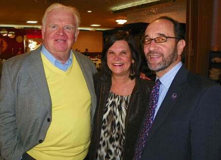 Patrick Sweeney, Mayor Georgine Welo and Councilman Tony Brancatelli
