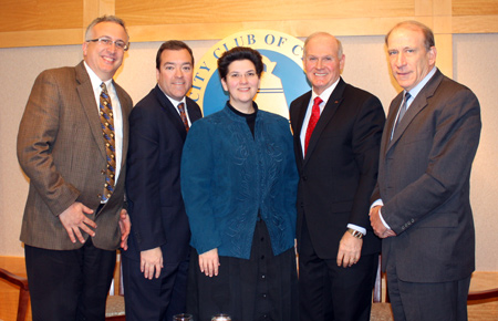 Lev Gonick, Scot Rourke, Bethany Dentler, Roy Church and Blair Levin