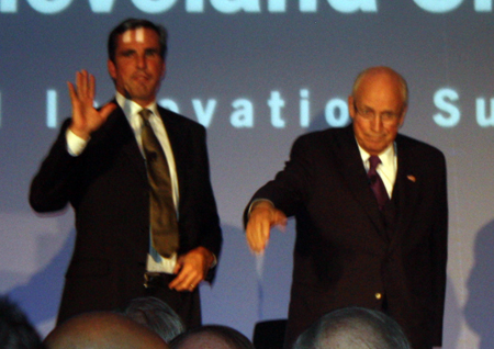 Bob Woodruff and Vice President Dick Cheney
