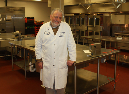 Chef Gordon Gray in the Cleveland Foodbank kitchen