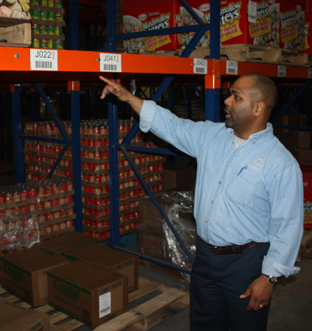 Hugh Williams at Cleveland Foodbank