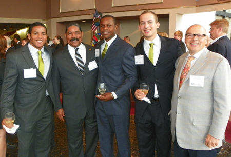 Alex Hohl, Maurice Horsey, Anthony Balentine, Jared Moss and Angelo Coutris from Beachwood High School