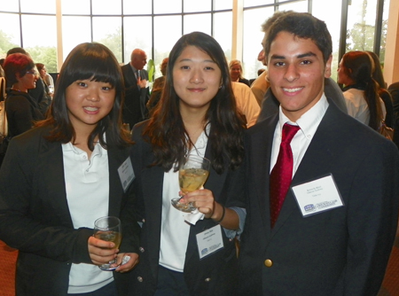 Julie Park, Jenny Han and Kennedy Ricci of Gilmour Academy