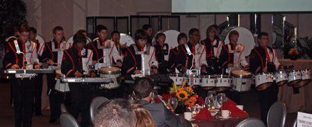 Orange High School Band drummers