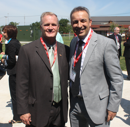 County Prosecutor Bill Mason and Kenersys CEO Paolo Soares