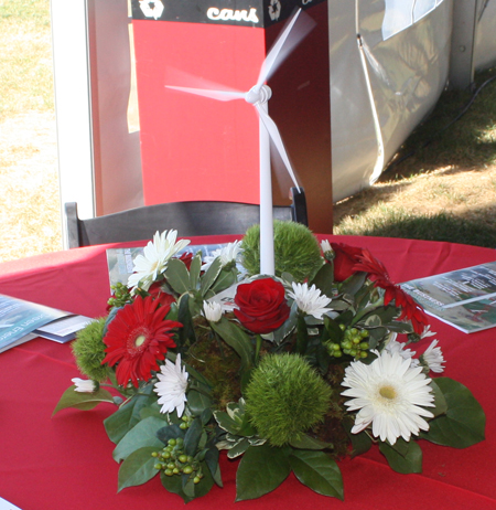 Lincoln Electric Wind Turbine dedication ceremony