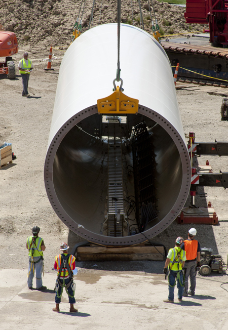 Lincoln Electric Wind Tower construction