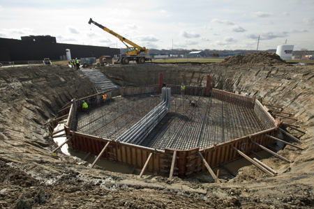 Lincoln Electric Wind Tower construction