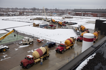 Lincoln Electric Wind Tower construction