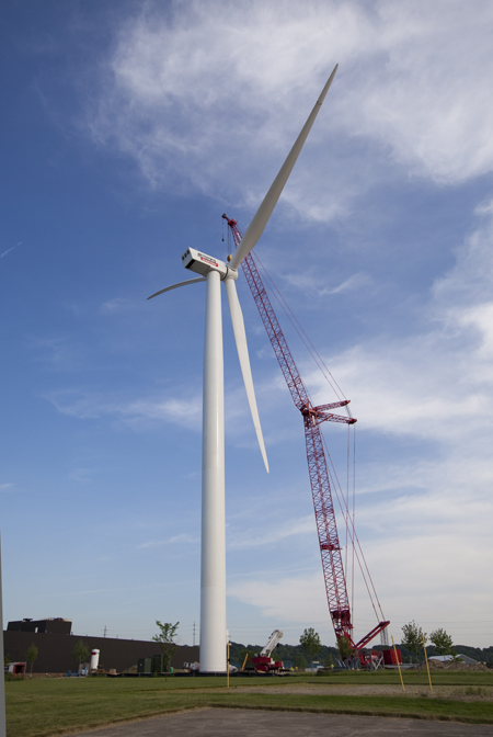 Lincoln Electric Wind Tower construction