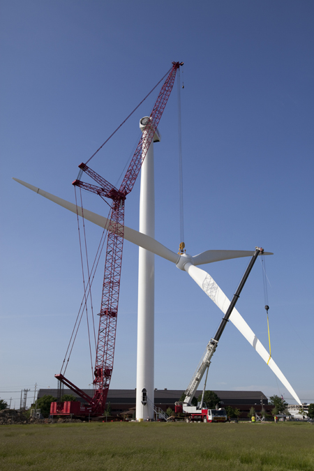 Lincoln Electric Wind Tower construction