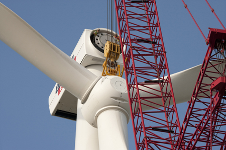 Lincoln Electric Wind Tower construction