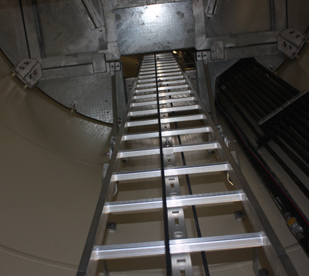 Inside the Lincoln Electric Wind Tower