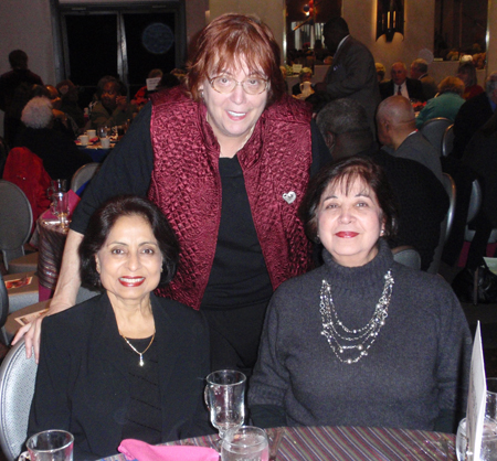Nisha Jain and Mona Alag with Debbie Hanson