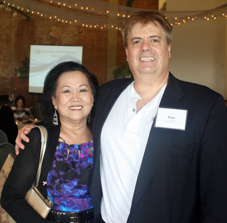 Gia Hoa Ryan of Saigon Plaza and Dan Hanson of ClevelandPeople.Com