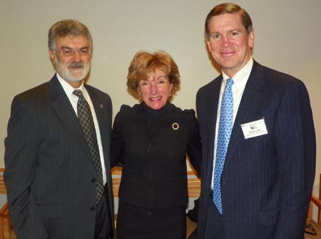 Cleveland Mayor Frank Jackson, Barbara Snyder, President, Case Western Reserve University and Alexander 