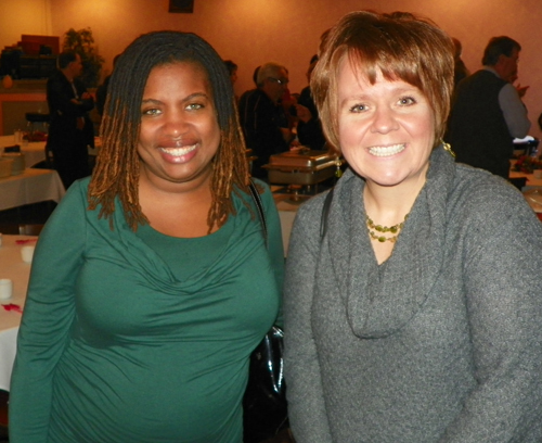 LaTida Smith and Bridget De Leon of Saint Luke's Foundation