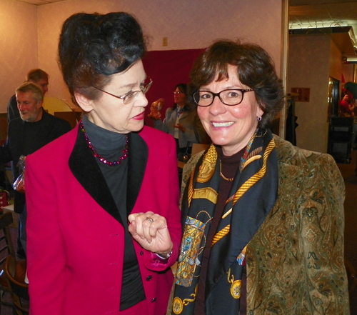 Cultural Garden's Mary Hamlin and Cleveland Museum of Art's Marianne Bernadotte 