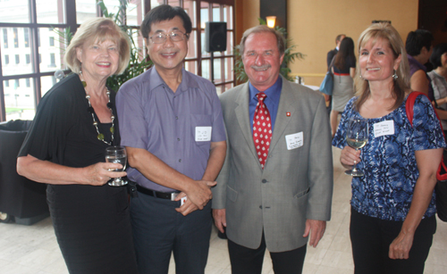 Lithuanian Consul Ingrida Bublys, JD Wu, Swiss Consul Hans Kessler and Nancy Wu