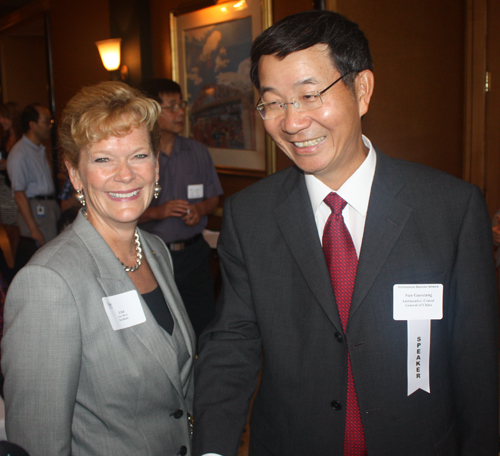 Key Corp President Lisa Oliver and Ambassador Sun Guoxiang