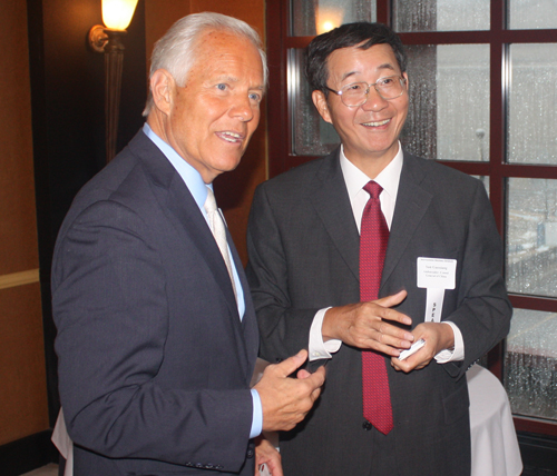 Akron Mayor Don Plusquellic and Ambassador Sun Guoxiang