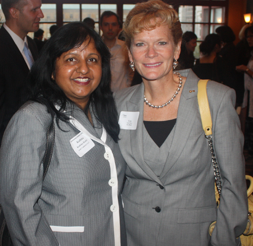 Radhika Reddy (Ariel Int.) and Lisa Oliver (Key Bank)