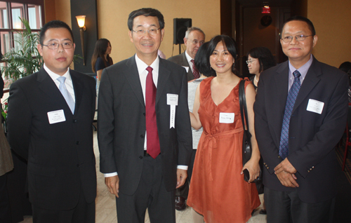 John Tang, Ambassador Sun Guoxiang, Chen Wang and Li Li