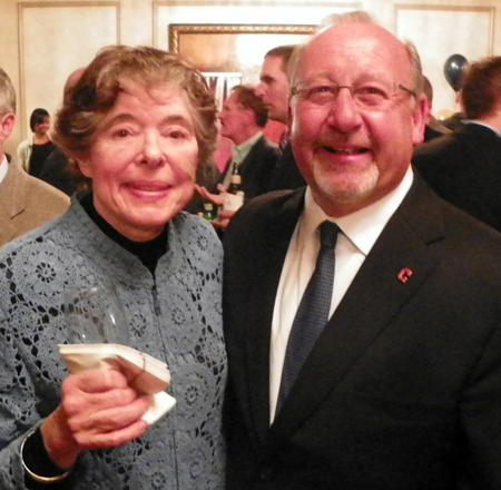 Anne Feller and Bob DiBiasio of the Cleveland Indians