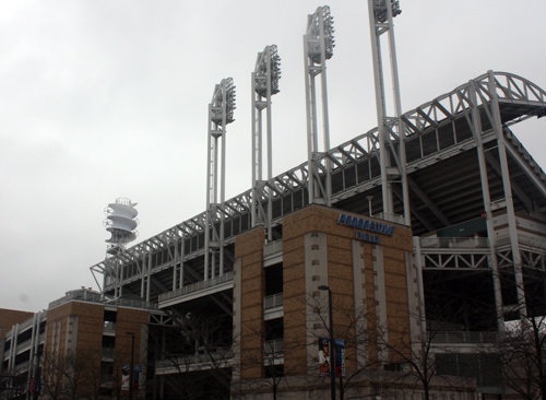 Cleveland Indians wind turbine at Progressive Field