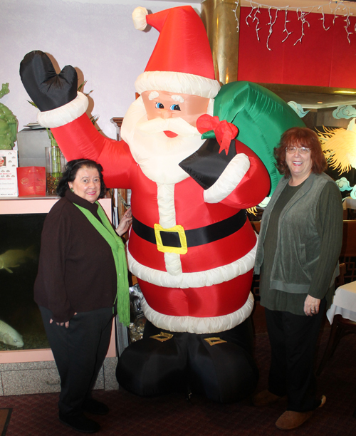 Pat Hanson, Santa Claus and Debbie Hanson