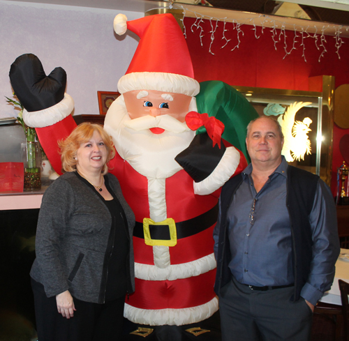 Pat and Tom Mugridge with Santa