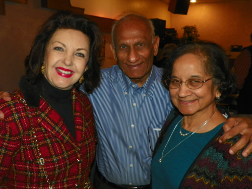Maria Pujana with Ramesh and Jaya Shah