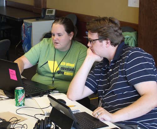 Computers Assisitng People team members Sarah Morgenstein and Matt Luceen